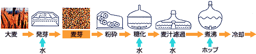 ビールの製造工程