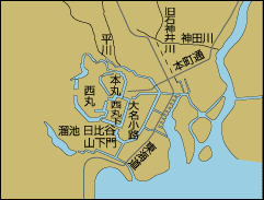 日比谷入江埋立と櫛形の埠頭建設