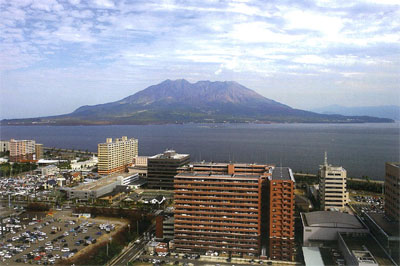 桜島と錦江湾