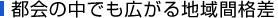 都会の中でも広がる地域間格差