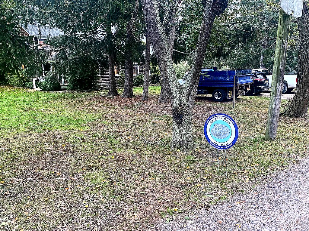 FujiCleanの浄化槽設置を示す家主看板