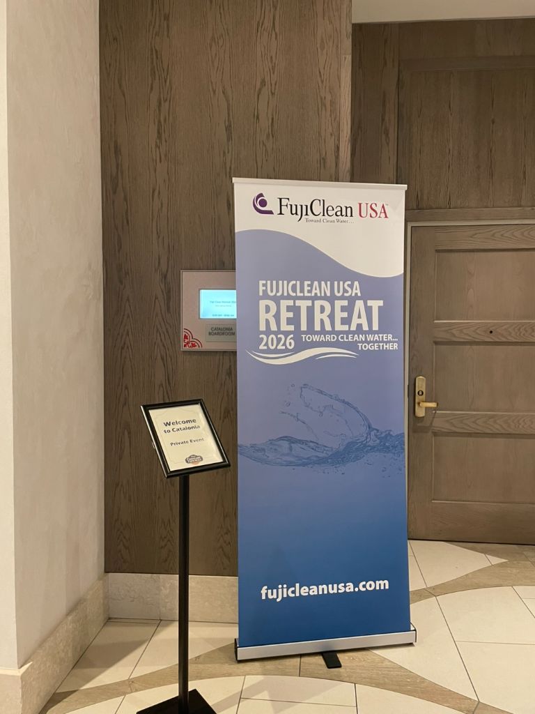 FujiClean USA Retreat 2026 入口サイン